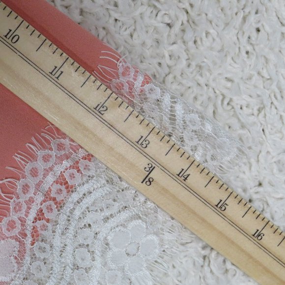 Solemio* Women's Half Sleeve Lace V-Neck Collarless Button‎ Down Blouse~ Small - Picture 8 of 8